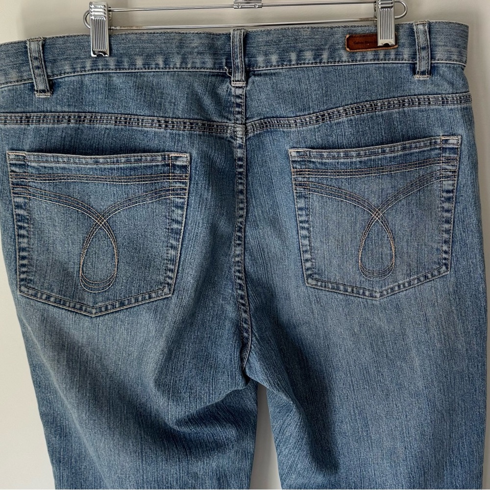 Vintage Calvin Klein mid rise Wide Cuff Cropped Jeans - Picture 5 of 9
